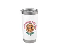 Good Things Take Time - Cita motivacional de pensamiento positivo Vaso térmico de acero inoxidable de doble pared
