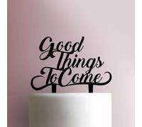 Good Things to Come - Decoración acrílica para tartas de 7 pulgadas de ancho/azul