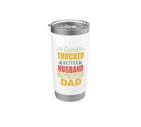 Good Trucker Better Husband The Best Dad For Fathers Day Vaso térmico de acero inoxidable de doble pared