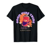 Good Vibe Tribe - Always Happy (gráfico Divertido) Camiseta
