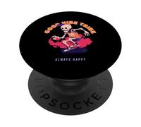 Good Vibe Tribe Always Happy (gráfico Divertido de Patinador Artista) PopSockets PopGrip Adhesivo