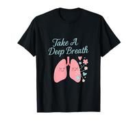 Good Vibes Crew Take A Deep Breath Pastel Pulmones Corazones Camiseta