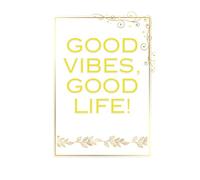 Good Vibes, Good Life: Positive Affirmation Motivational and Inspirational Notebook.