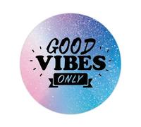 Good Vibes Only - Calcomanías redondas de 1.5 pulgadas para cuadernos, calcomanías de vinilo para maleta, computadora, juego de 50 regalos para amigos