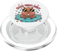 Good Vibes Only - Cool Capybara Vibes - Divertido Regalo de Capibara PopSockets PopGrip para MagSafe