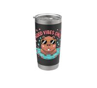 Good Vibes Only - Cool Capybara Vibes - Divertido regalo de Capibara Vaso térmico de acero inoxidable de doble pared