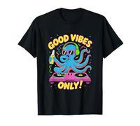 Good Vibes Only Dj Animal Fiesta Pulpo Camiseta