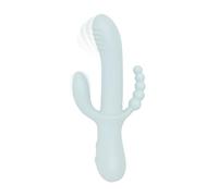 Good Vibes Only Good Vibes Only - Triple Stimulation Vibe - Soft Silicone - Azul