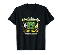 Good Vibes Only No Short Circuits Electricista Humor Camiseta