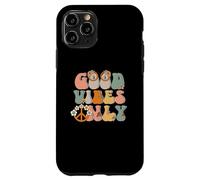 Good-Vibes Only Peace Sign Love 60s 70s Hippie Goodvibes Carcasa para iPhone 11 Pro