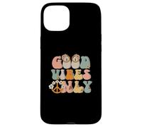 Good-Vibes Only Peace Sign Love 60s 70s Hippie Goodvibes Carcasa para iPhone 15 Plus