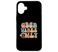 Good-Vibes Only Peace Sign Love 60s 70s Hippie Goodvibes Carcasa para iPhone 16 Plus
