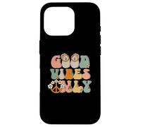 Good-Vibes Only Peace Sign Love 60s 70s Hippie Goodvibes Carcasa para iPhone 16 Pro