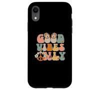 Good-Vibes Only Peace Sign Love 60s 70s Hippie Goodvibes Carcasa para iPhone XR