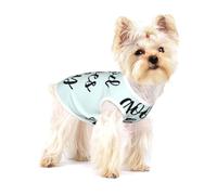 Good Vibes Only Pet - Camiseta de algodón sin mangas para cachorros, transpirable, para mascotas pequeñas