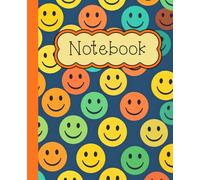 Good Vibes Only: Retro Smiley Face Notebook: Cute Retro Aesthetic Wide Ruled Journal for School, College, Work, Writing, Notes, Journaling & Everyday Use | 7.5 x 9.75 | 120 Pages
