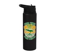 Good Vibes Strong Roots People Est 6 de agosto de 1962 Jamaicano Stainless Steel Insulated Water Bottle