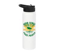 Good Vibes Strong Roots People Jamaica Est 6 de agosto de 1962 Stainless Steel Insulated Water Bottle