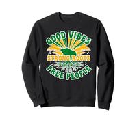 Good Vibes Strong Roots People Jamaica EST 6 de Agosto de 1962 Sudadera