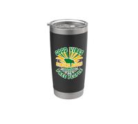 Good Vibes Strong Roots People Jamaica Est 6 de agosto de 1962 Vaso térmico de acero inoxidable de doble pared