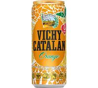 GOOD4YOU Vichy Catalan Agua Mineral Natural con Gas Sabor Naranja Lata 33 cl