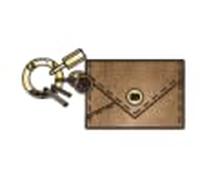 GOODAYY Mini monedero de piel auténtica, bolsa de joyería con diseño de anillo de resorte, soporte portátil para AirTag NFC, llavero, accesorios minimalistas (6 cm x 4,5 cm), Brown, Dorado