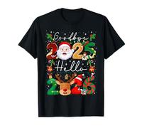 Goodbye 2025 Hello 2026 Happy New Year Christmas Pajamas Camiseta