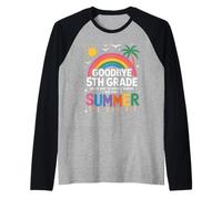 Goodbye 5th Grade On My Way To Middle School But First Camiseta Manga Raglan