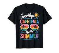 Goodbye Cafeteria Hello Summer Cafetería De La Escuela Camiseta