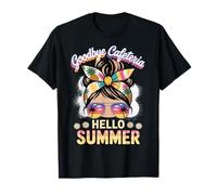Goodbye Cafeteria Hello Summer Cafetería De La Escuela Camiseta