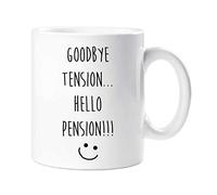 Goodbye Tensión Hello Pension Taza Dirigiéndose Regalo Jubilación Regalo