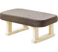 GOODBZ Reposapiés Cuadrado de Tela de Moda con Patas de Taburete Desmontables, reposapiés de sofá bajo, Taburete para Cambiar Zapatos, otomana apilable para Entrada, Sala de Estar, dormit
