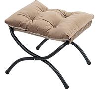 GOODBZ Taburete Plegable con Reposapiés con Patas De Metal, Otomano Desmontable De Acento Pequeño Moderno, Reposapiés Antideslizante De Algodón Cómodo Portátil para Sala De Estar Dormitor