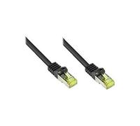 GoodConnections Alcasa Patch Cable Ethernet Cat.7 S/FTP 60m Negro, Conectores RJ-45 Macho Chapados en Oro, 600 MHz, LSZH