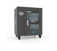 GoodConnections ANTARES T20 Cargador Portátil Independiente para Hasta 65 Dispositivos, Negro, 2.4 A, USB Tipo C con Ruedas y Temporizador