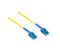 GoodConnections Cable de Fibra Óptica OS2 Monomodo 9/125 7.5 m, Patch Cord LC/LC, Amarillo, Full Duplex, Alcasa LW-9075LC