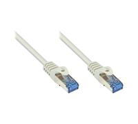 GoodConnections Cable de Red Cat. 6A S/FTP PiMF, 3 m, 500 MHz, Gris, Halogen Free, Conector RJ45 Macho