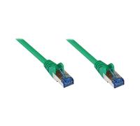 GoodConnections Cable de red Patch Cord Cat6A S/FTP 500MHz, Verde, RJ-45 a RJ-45, 0.5 metros, Alcasa 8060-H005G