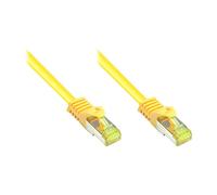 GoodConnections Cable de Red RJ45 Cat.7, 2 m, Amarillo, S/FTP, 10 Gbit/s, 600 MHz, Alcasa 8070R-020Y, Halogen Free