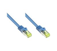 GoodConnections Cable de Red RJ45 Cat 7 S/FTP Azul 25m, Alcasa 8070R-250B, 10000 Mbit/s, 600 MHz, Halogenfree, PiMF, OFC, Rastnasenschutz