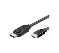 GoodConnections DP-HDMI Adapterkabel, DisplayPort 1.2 a HDMI, 2 metros, 4K 30Hz, Negro, Alcasa