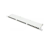 GoodConnections GC-N0135 Patch Panel 19" 0.5U Gris, 24 Puertos RJ45 Cat6 22/26 AWG, Ethernet Gigabit