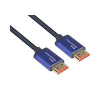GoodConnections HDMI 2.1 Kabel SmartFLEX 2m - Cable HDMI Azul de Alta Velocidad para 4K 120Hz, 8K, eARC, HDR, PS5, Xbox, TV