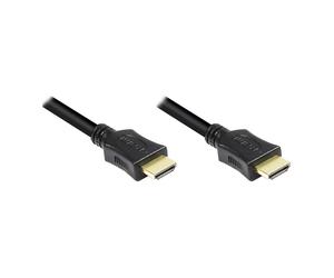 GoodConnections High-Speed HDMI Cable con Ethernet, conectores bañados en oro, 0.75m, negro