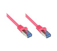 GoodConnections Patch Cable Cat.6A RJ-45 S/FTP Magenta 5 m para 10GBase-T, Red 10 Gbps, 500 MHz, Referencia Alcasa Cat6a 5m