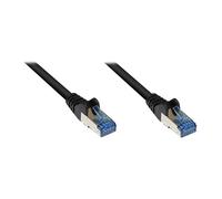 GoodConnections Patch Cable Cat6a S/FTP 0.5 m Negro, AWG 27, 500 MHz, con Conectores RJ-45 Macho, Alcasa 8060-H005S