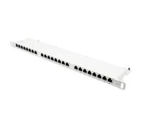GoodConnections Patch Panel Alcasa GC-N0137, 19", 0.5U, Cat 6, 24 Puertos RJ-45, Gigabit Ethernet, Categoría 6, Blindaje S/UTP (STP), Blanco