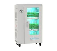 GoodConnections PCT01-C30G Armario de Gestión y Carga para Tablets y Portátiles hasta 11" con Desinfección UV-C, 30 Ranuras USB-C PD 30W, 1044W Total, Blanco