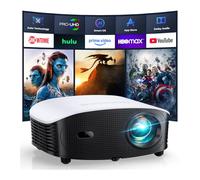 GooDee Mini Proyector Inteligente con WiFi y Bluetooth - Compatible con 1200 ANSI 4K, Compatible con Netflix/Youtube/Prime Video, Enfoque automático AI y Keystone, Proyector Dolby Audio