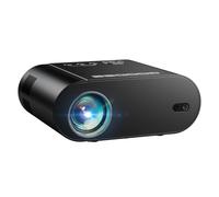 GooDee Native 1080P HD Proyector de Video 5500 L, Teclas táctiles proyector de Cine en casa con 50.000 Horas de Vida de lámpara, Compatible con Fire TV Stick, PS4, HDMI, VGA, AV y USB